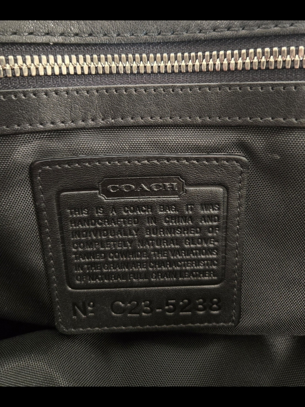 Vtg Coach Logan Leather Commuter Messenger Bag Briefcase Black 5238 Y2k Soho - Picture 9 of 14